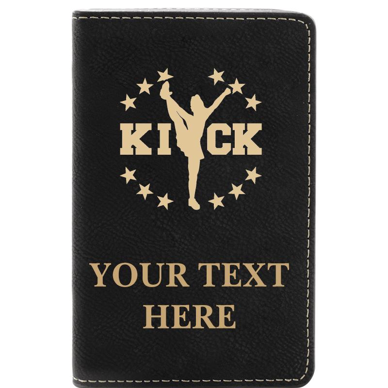 LEATHER WINE SET BLACK 2 PC