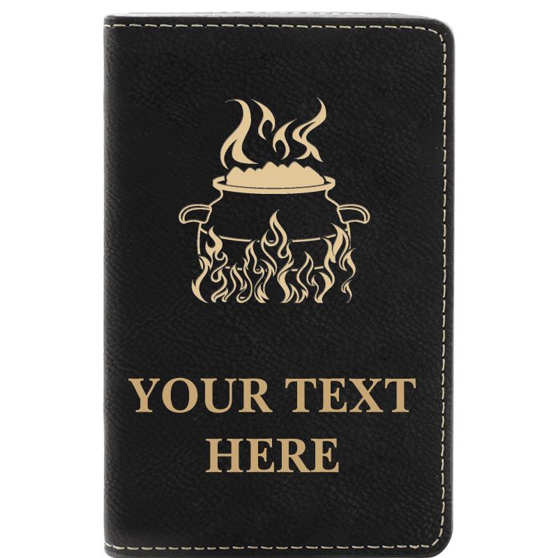 LEATHER WINE SET BLACK 2 PC