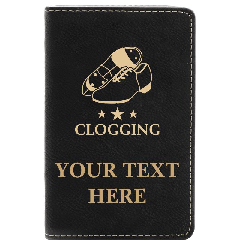 LEATHER WINE SET BLACK 2 PC