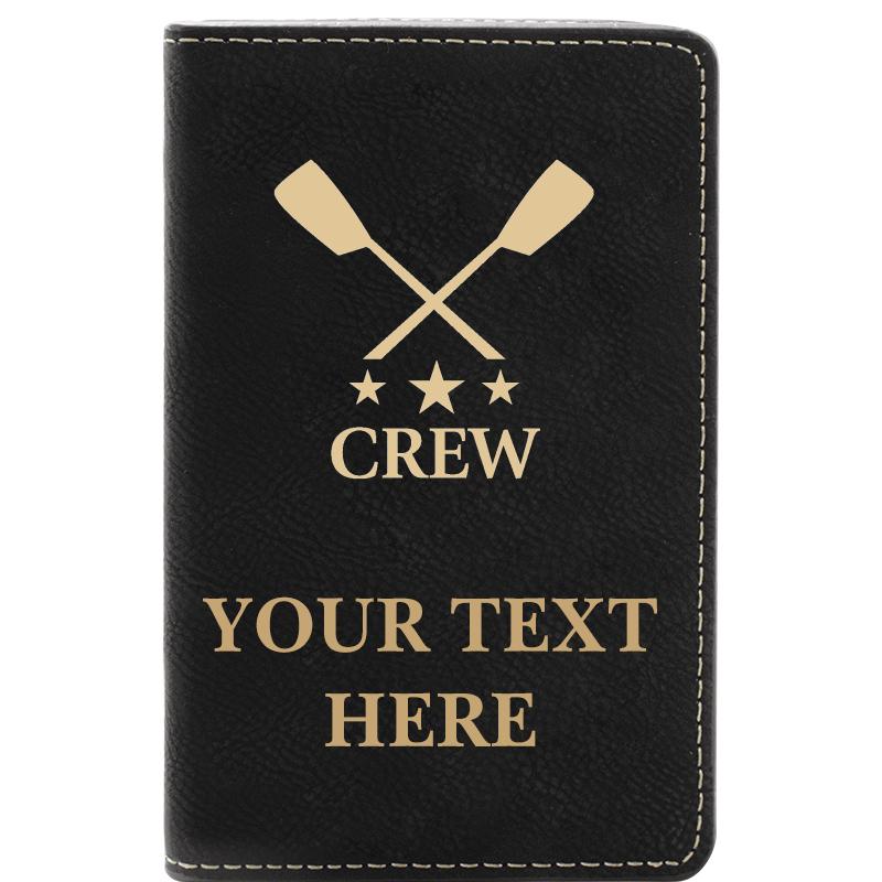 LEATHER WINE SET BLACK 2 PC