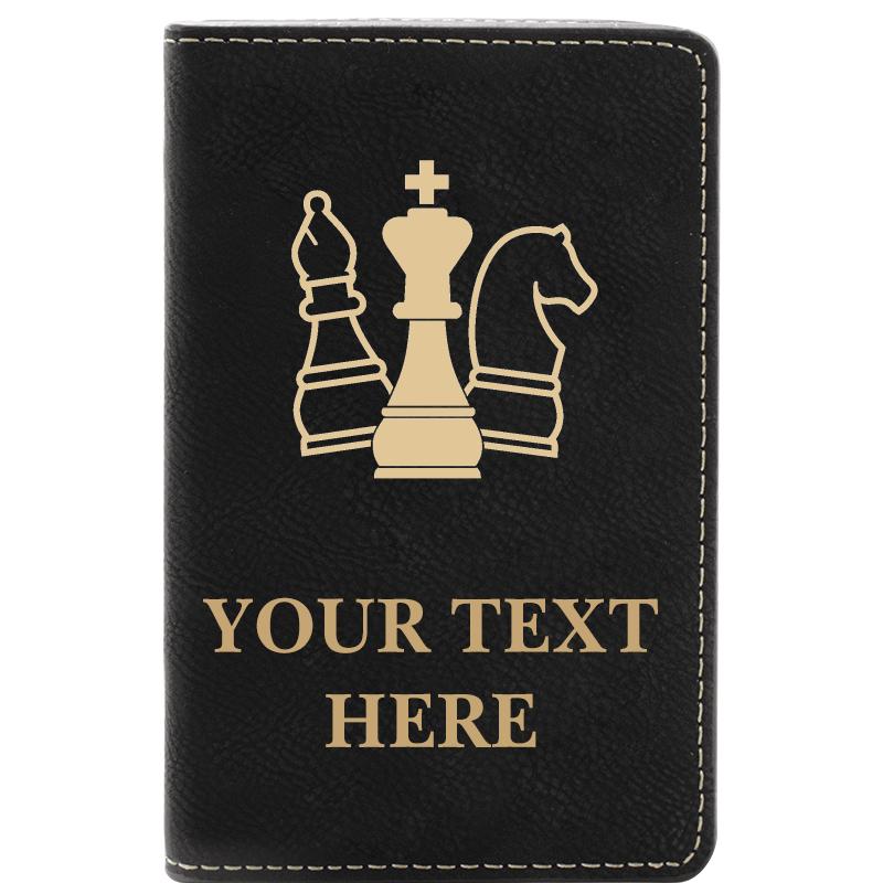 LEATHER WINE SET BLACK 2 PC