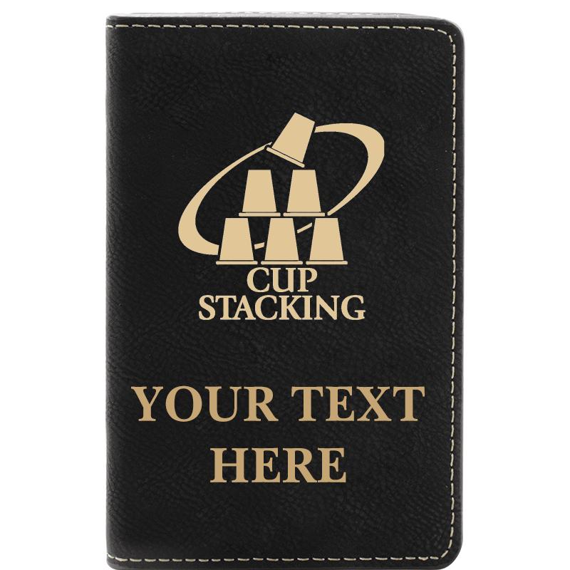 LEATHER WINE SET BLACK 2 PC