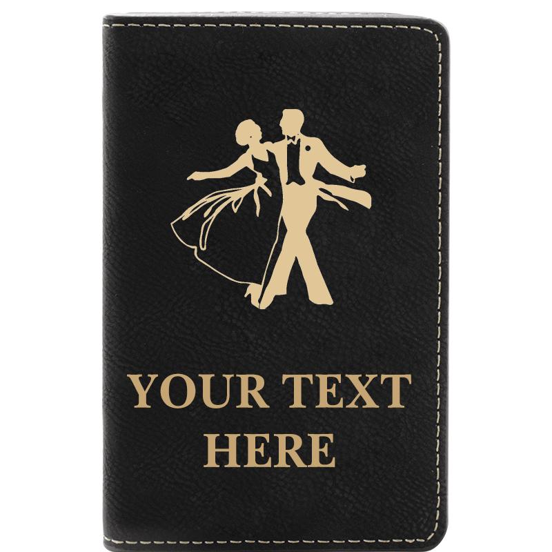 LEATHER WINE SET BLACK 2 PC