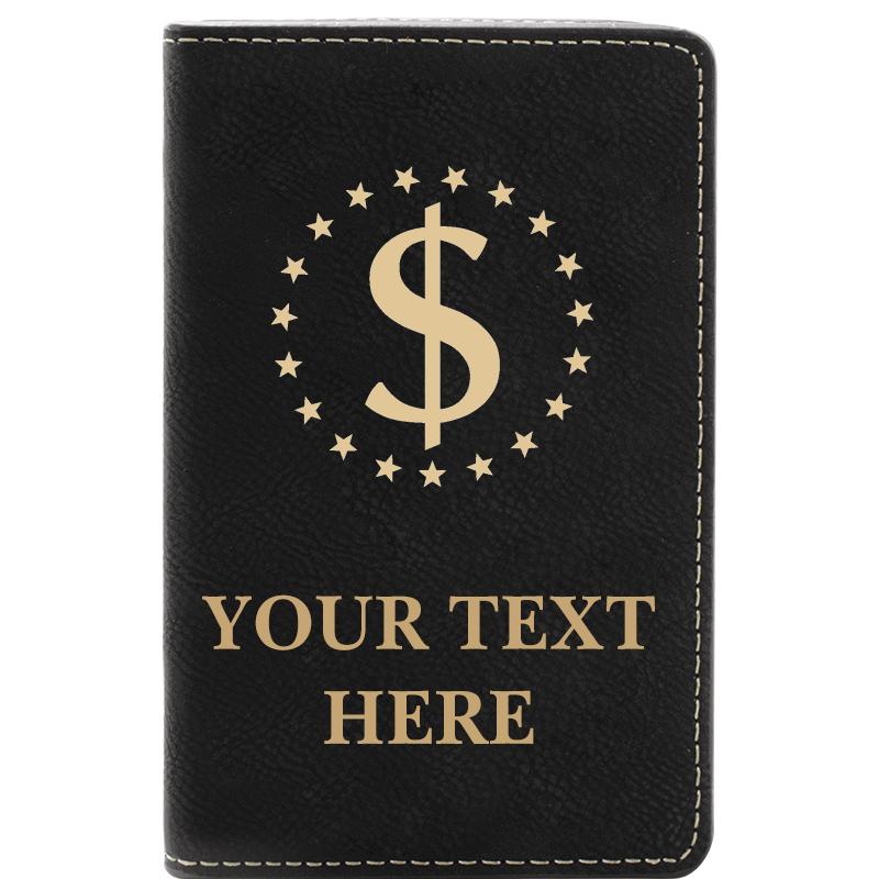 LEATHER WINE SET BLACK 2 PC