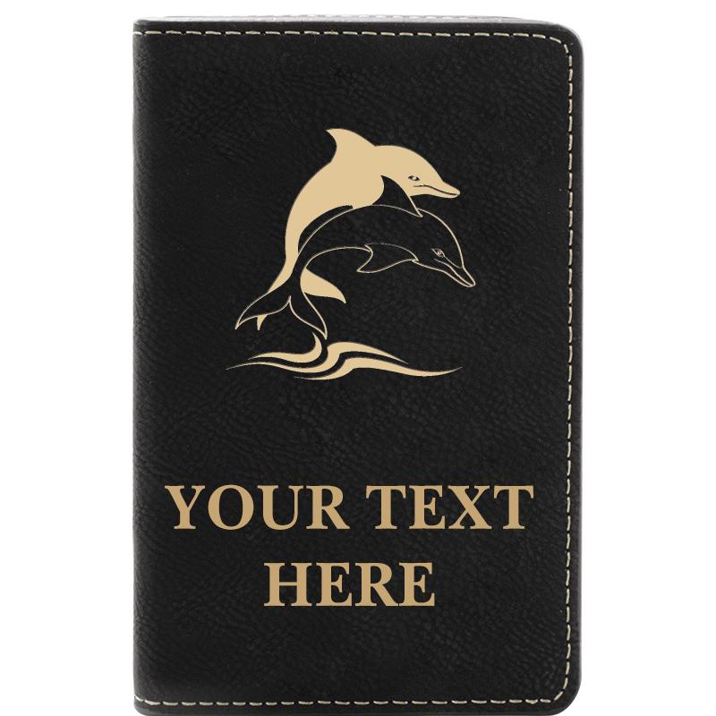 LEATHER WINE SET BLACK 2 PC