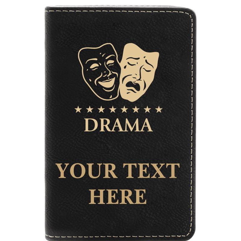 LEATHER WINE SET BLACK 2 PC