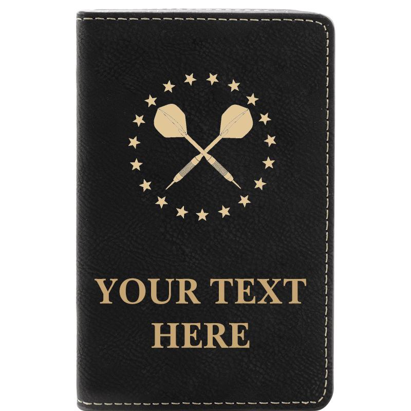 LEATHER WINE SET BLACK 2 PC