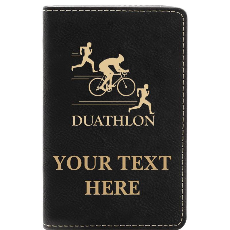 LEATHER WINE SET BLACK 2 PC