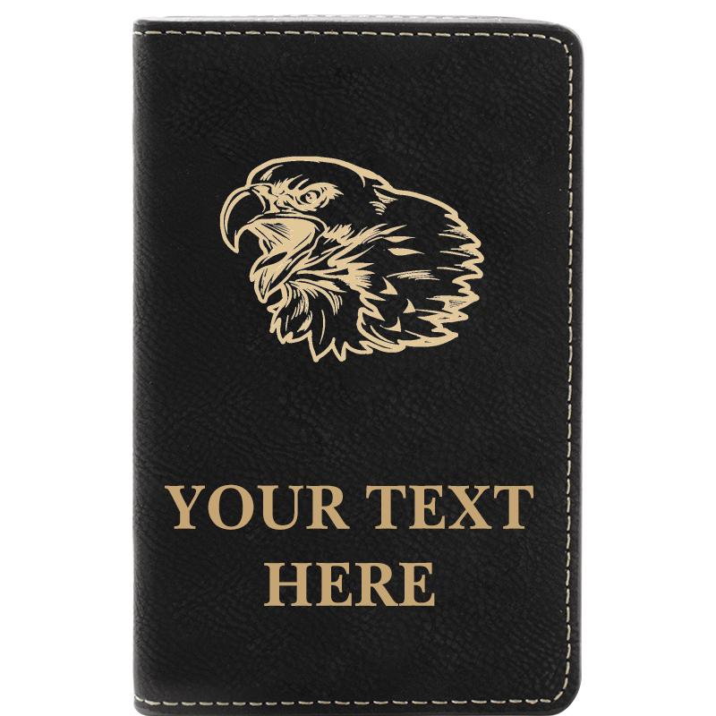 LEATHER WINE SET BLACK 2 PC