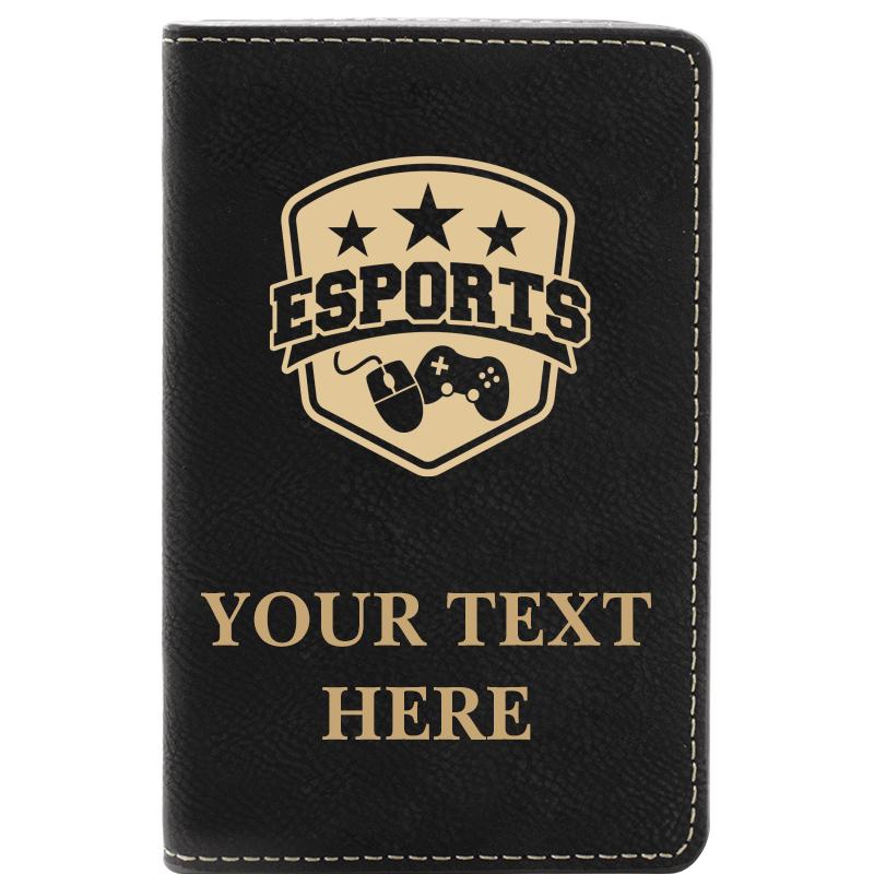 LEATHER WINE SET BLACK 2 PC