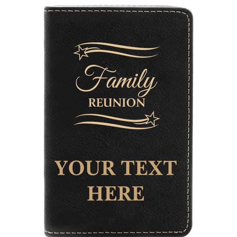 LEATHER WINE SET BLACK 2 PC