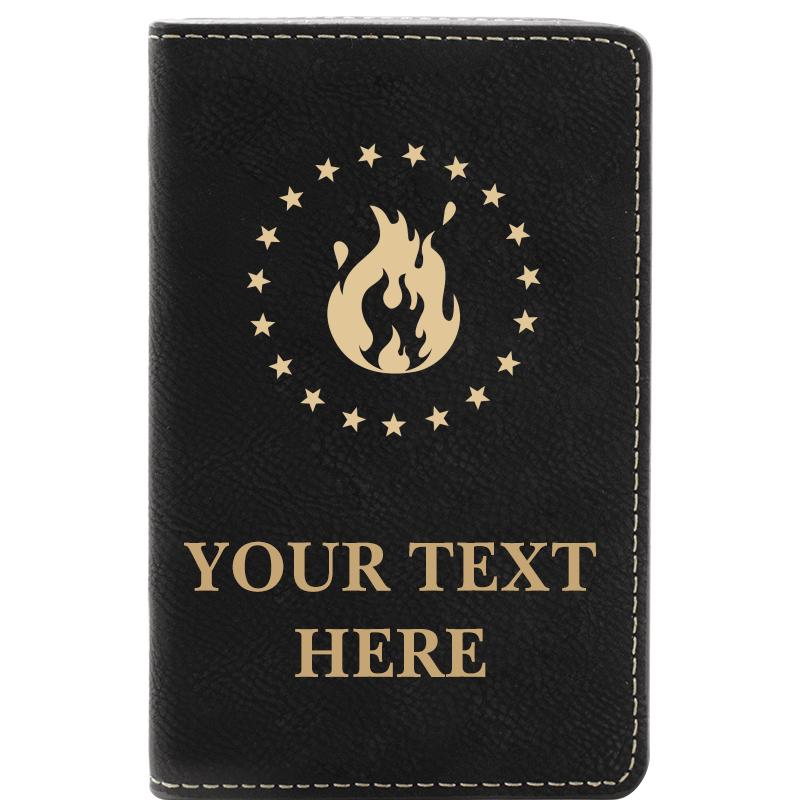 LEATHER WINE SET BLACK 2 PC