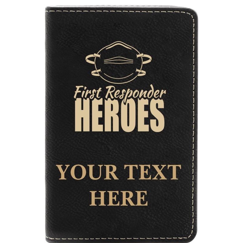 LEATHER WINE SET BLACK 2 PC