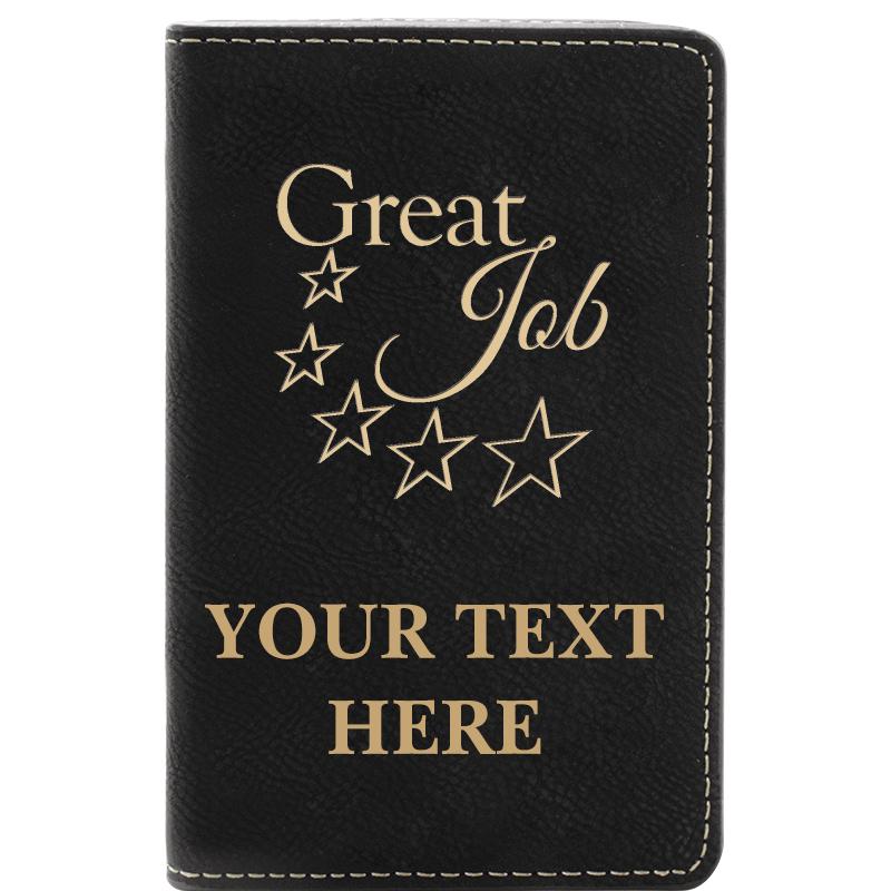 LEATHER WINE SET BLACK 2 PC