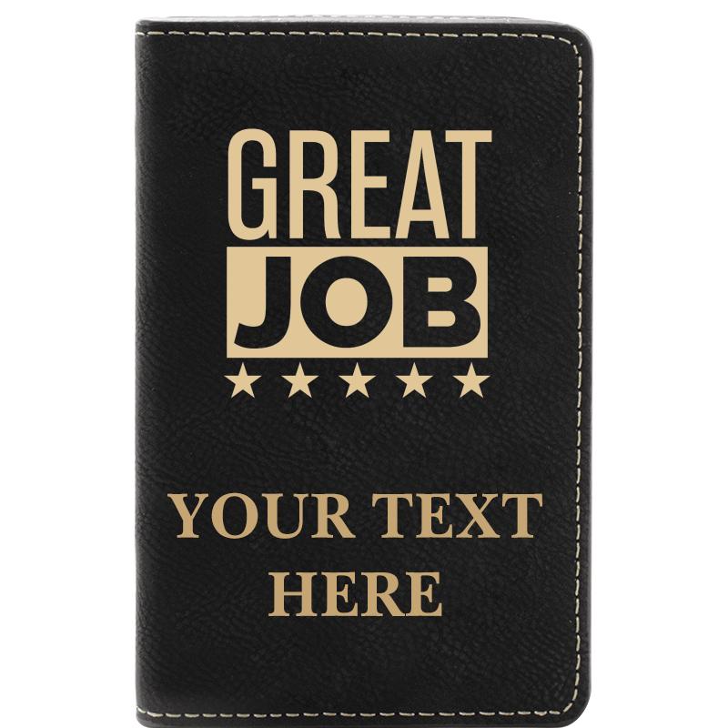 LEATHER WINE SET BLACK 2 PC