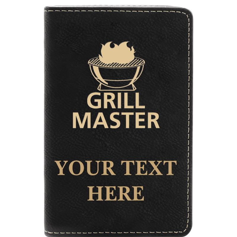 LEATHER WINE SET BLACK 2 PC