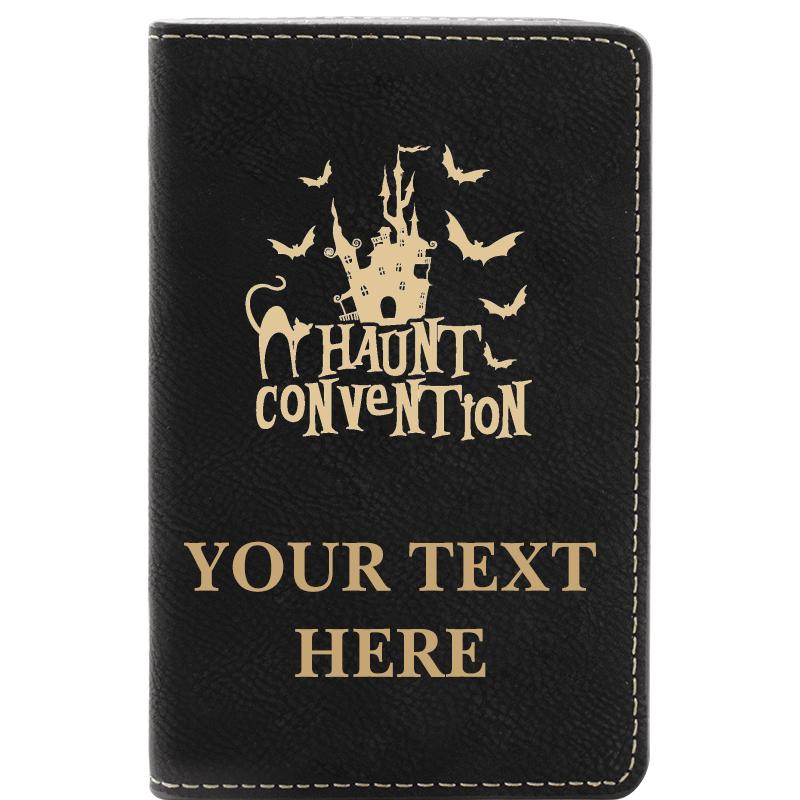 LEATHER WINE SET BLACK 2 PC