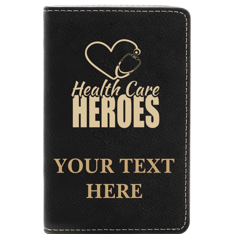 LEATHER WINE SET BLACK 2 PC