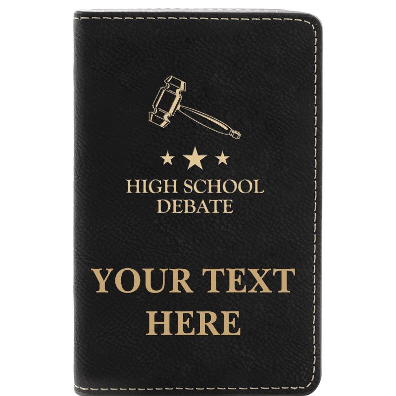 LEATHER WINE SET BLACK 2 PC