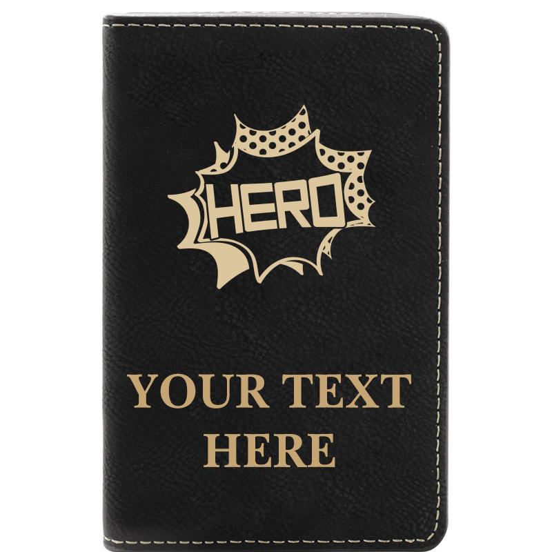 LEATHER WINE SET BLACK 2 PC