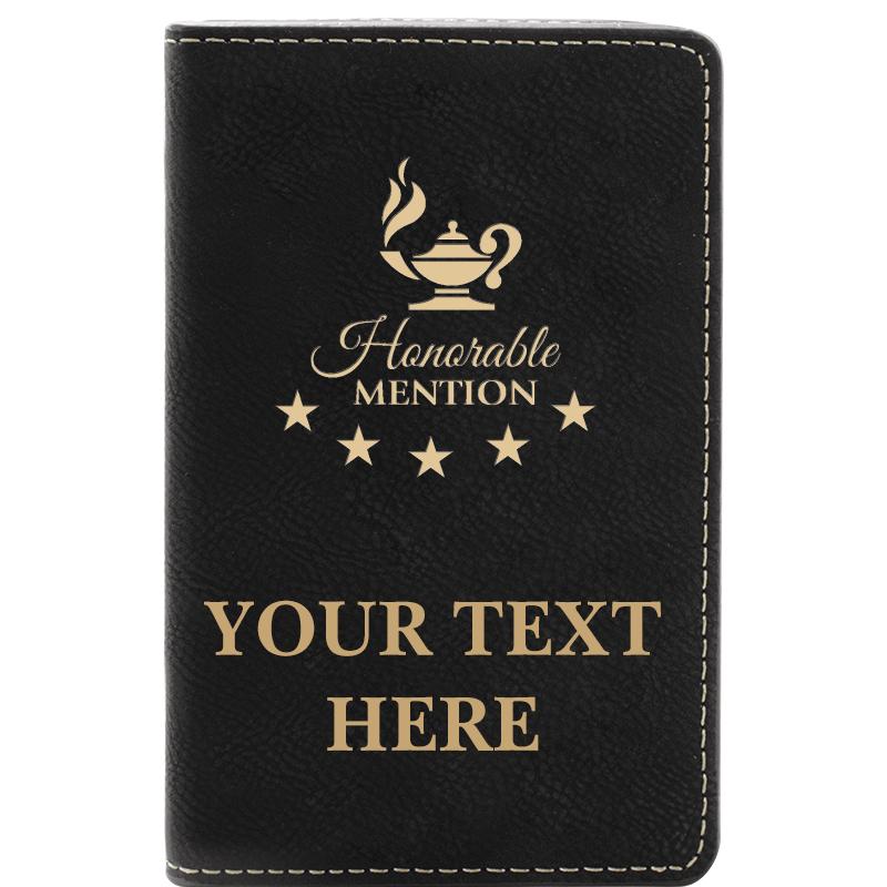 LEATHER WINE SET BLACK 2 PC