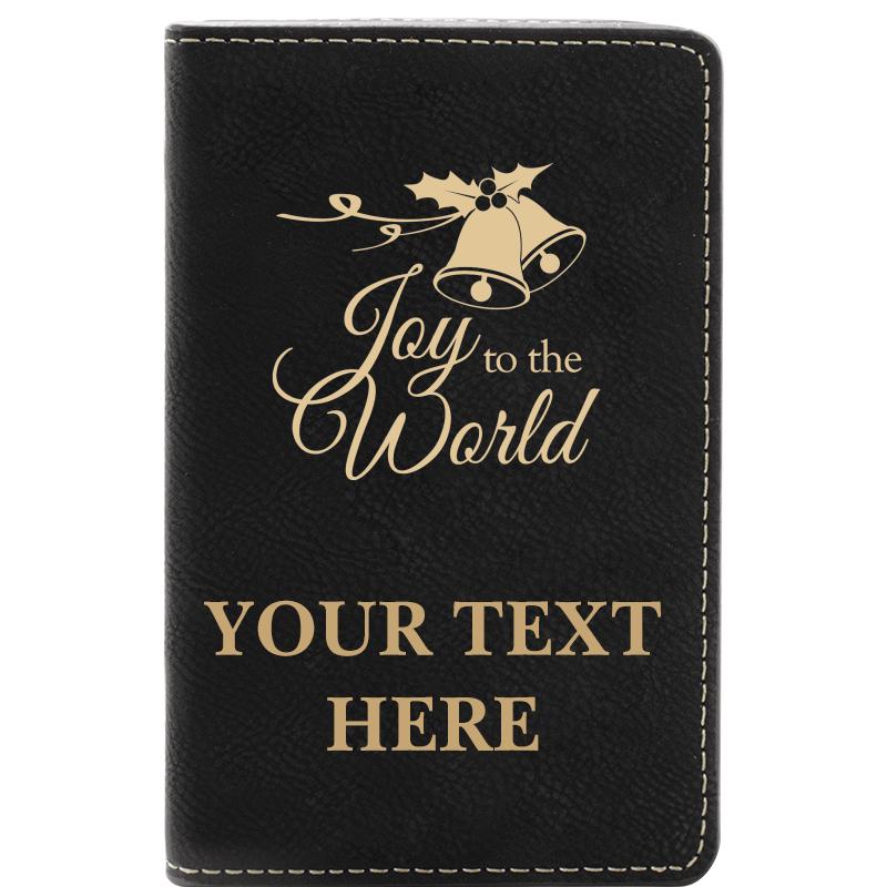 LEATHER WINE SET BLACK 2 PC