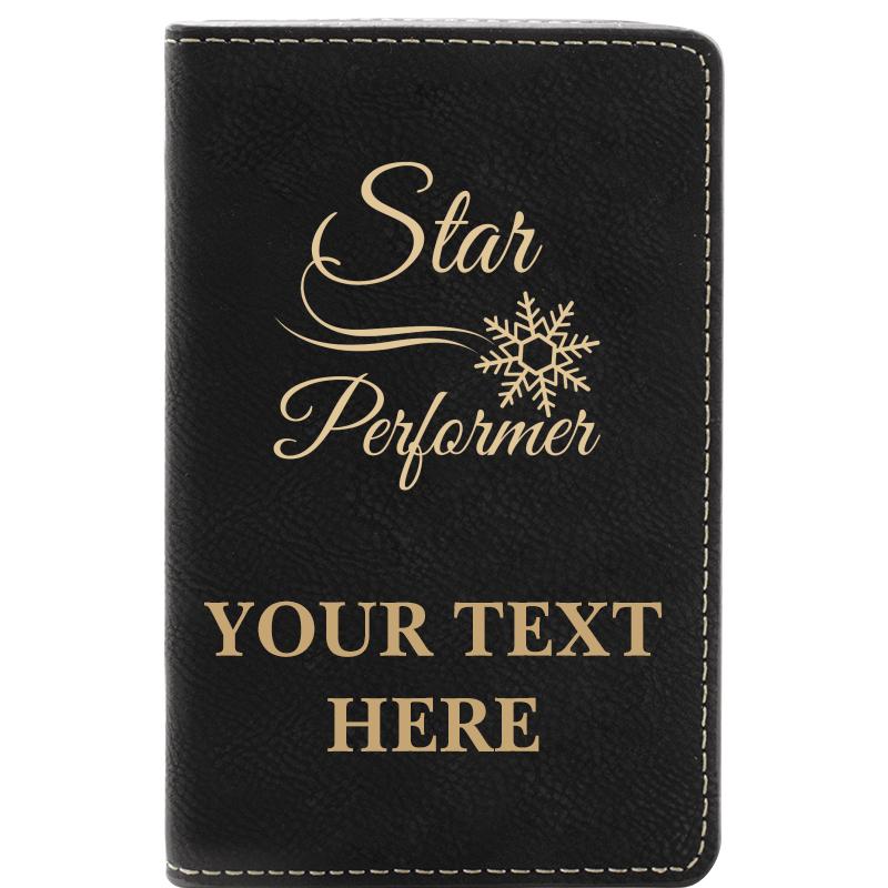 LEATHER WINE SET BLACK 2 PC