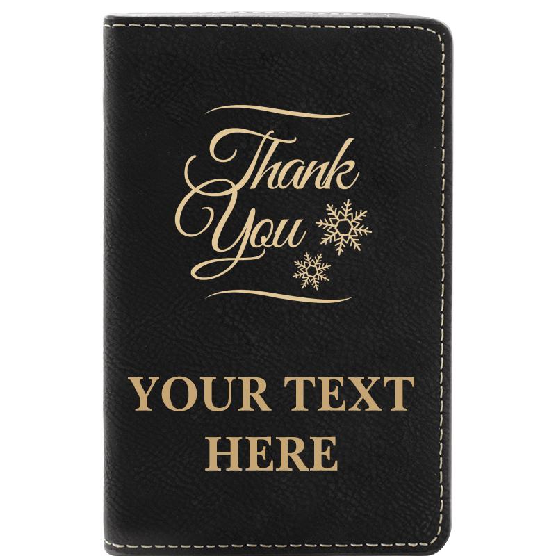 LEATHER WINE SET BLACK 2 PC