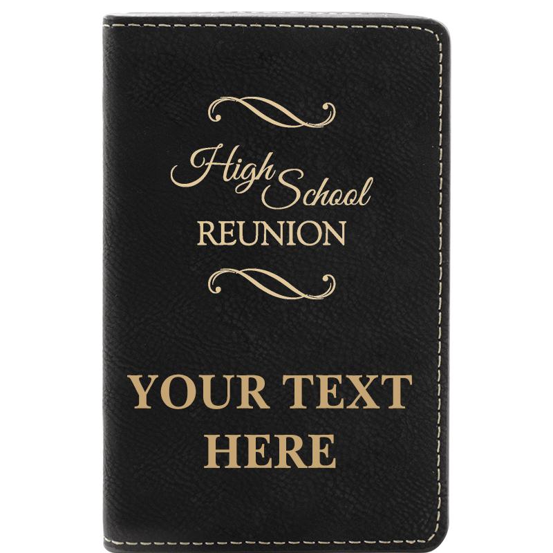 LEATHER WINE SET BLACK 2 PC