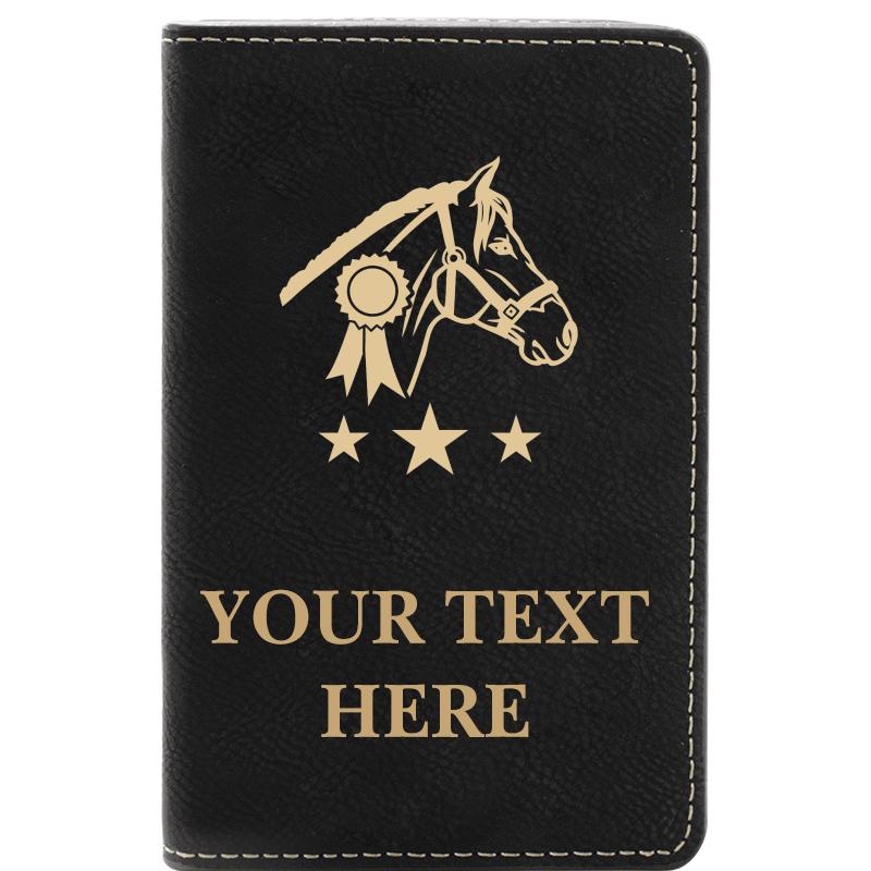 LEATHER WINE SET BLACK 2 PC