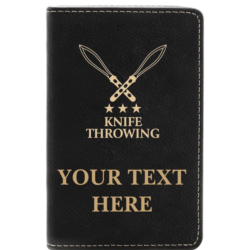 LEATHER WINE SET BLACK 2 PC