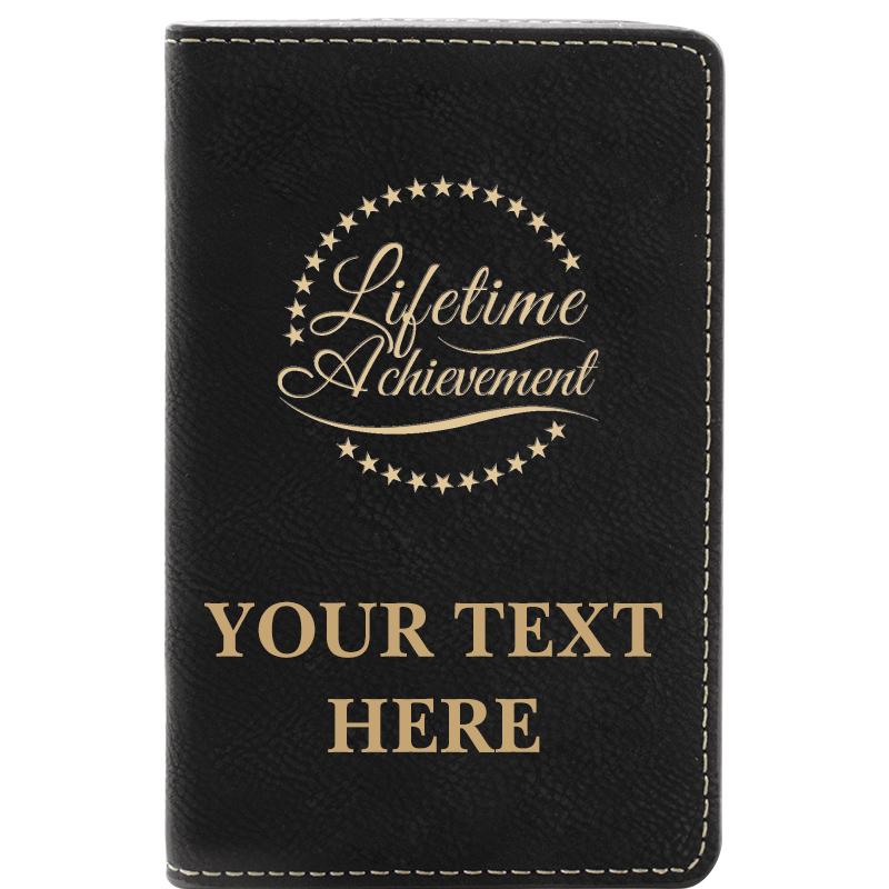 LEATHER WINE SET BLACK 2 PC