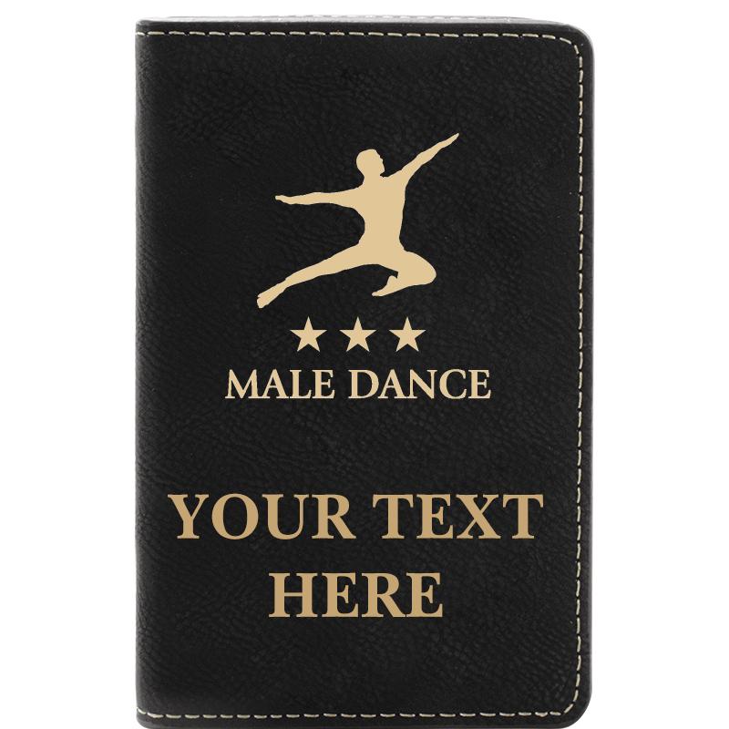 LEATHER WINE SET BLACK 2 PC