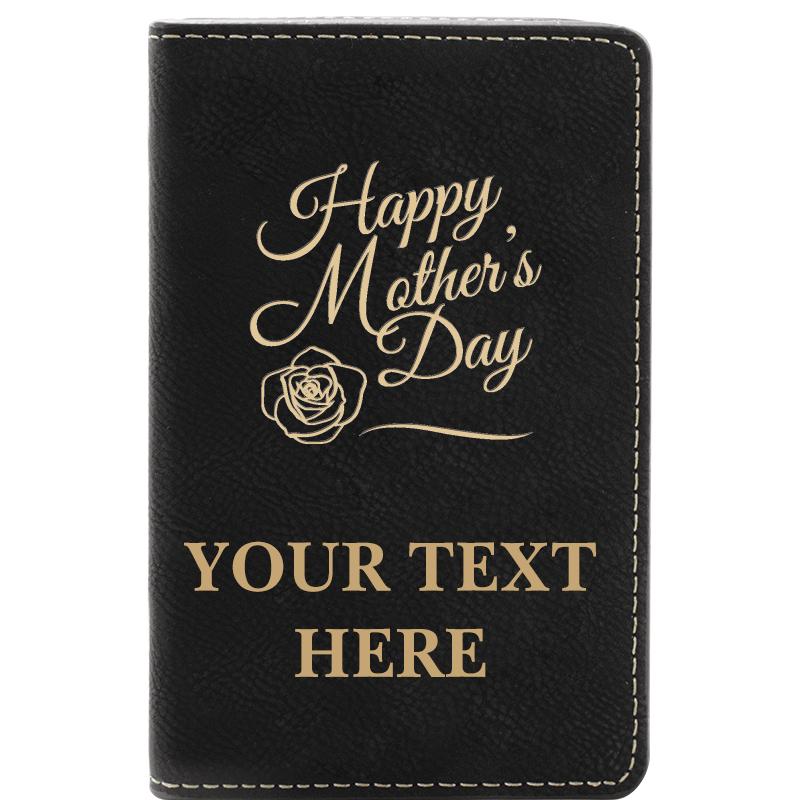 LEATHER WINE SET BLACK 2 PC