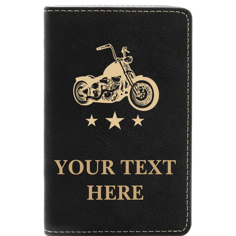 LEATHER WINE SET BLACK 2 PC