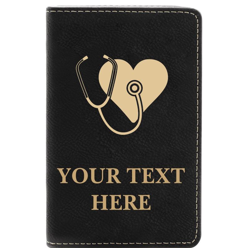 LEATHER WINE SET BLACK 2 PC