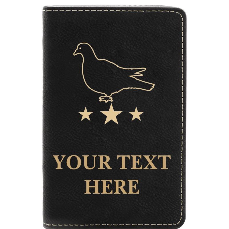 LEATHER WINE SET BLACK 2 PC