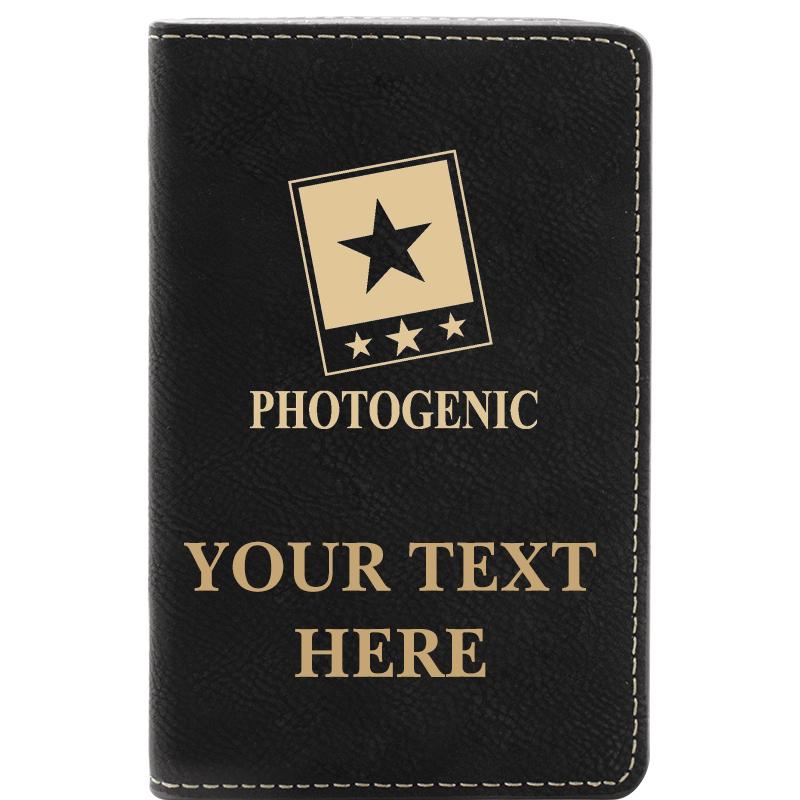 LEATHER WINE SET BLACK 2 PC