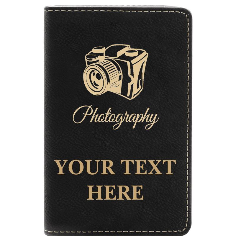 LEATHER WINE SET BLACK 2 PC