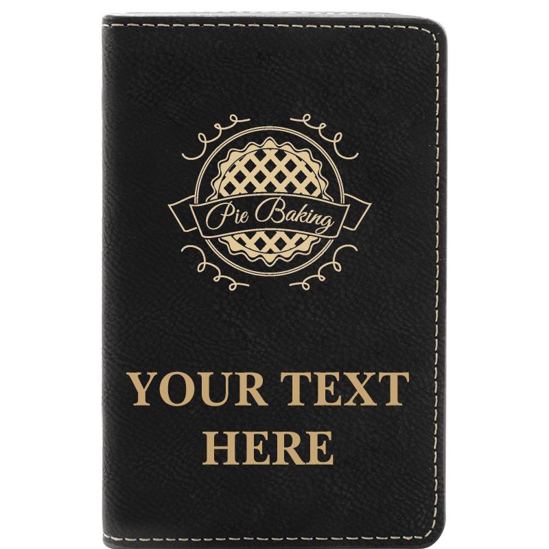 LEATHER WINE SET BLACK 2 PC