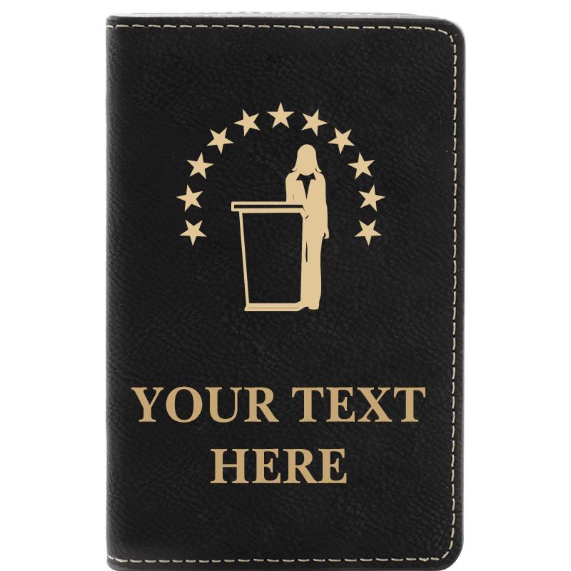 LEATHER WINE SET BLACK 2 PC