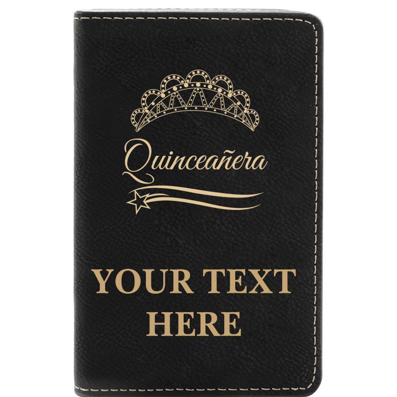 LEATHER WINE SET BLACK 2 PC