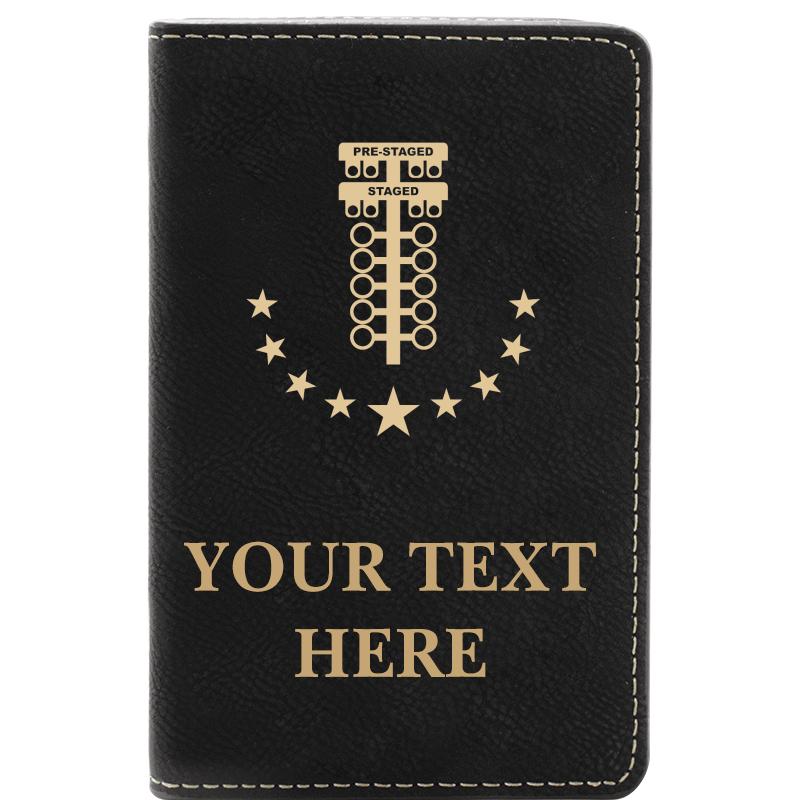 LEATHER WINE SET BLACK 2 PC