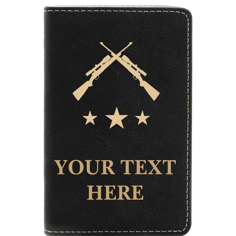 LEATHER WINE SET BLACK 2 PC