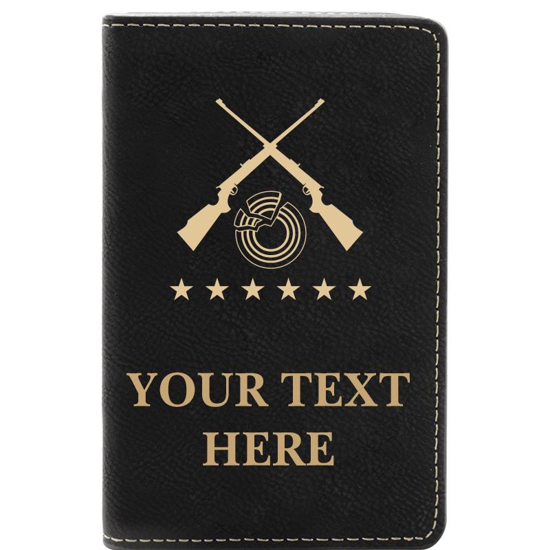 LEATHER WINE SET BLACK 2 PC