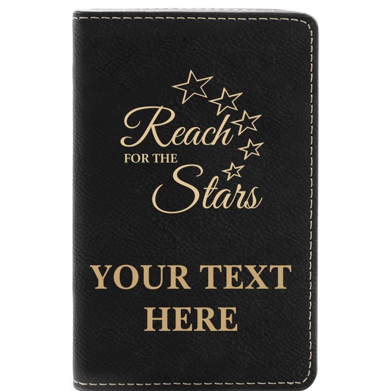 LEATHER WINE SET BLACK 2 PC