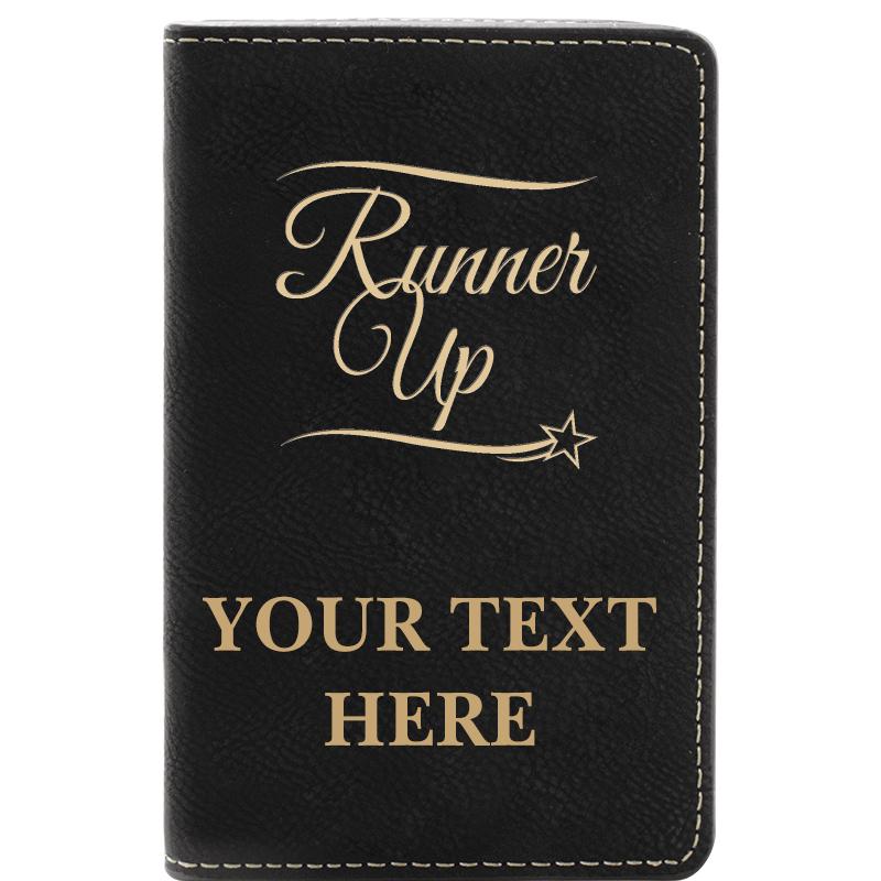 LEATHER WINE SET BLACK 2 PC