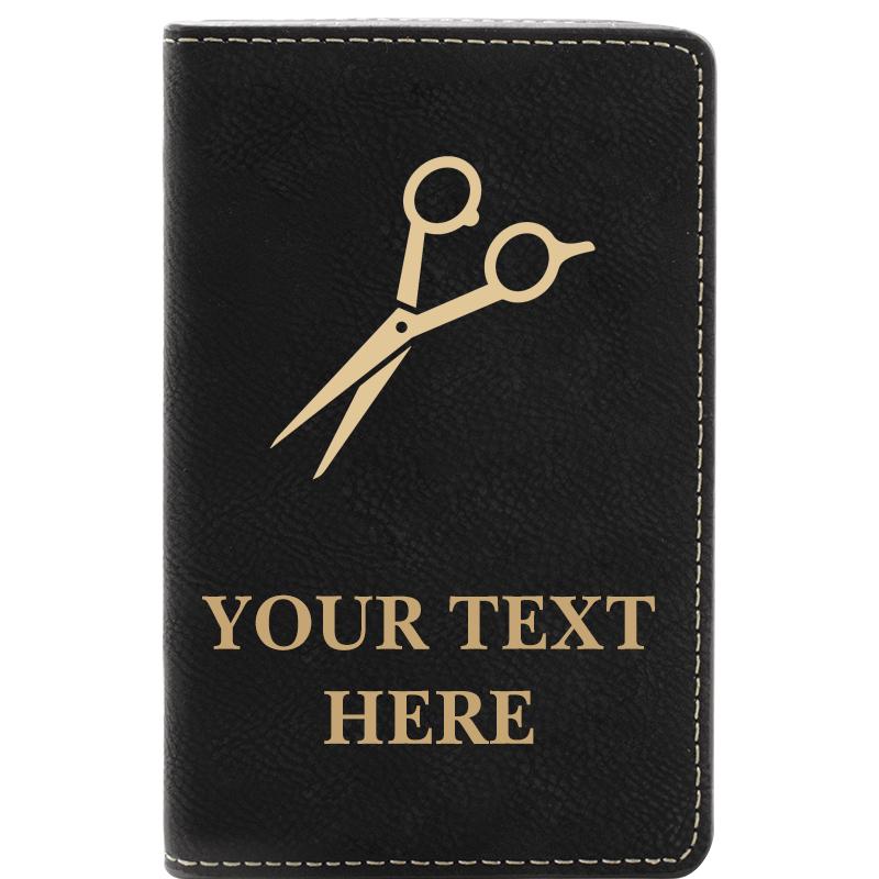 LEATHER WINE SET BLACK 2 PC