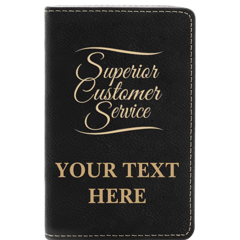 LEATHER WINE SET BLACK 2 PC