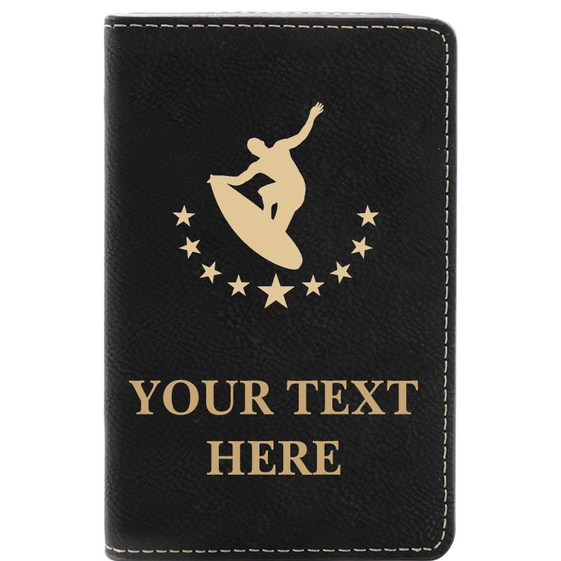 LEATHER WINE SET BLACK 2 PC